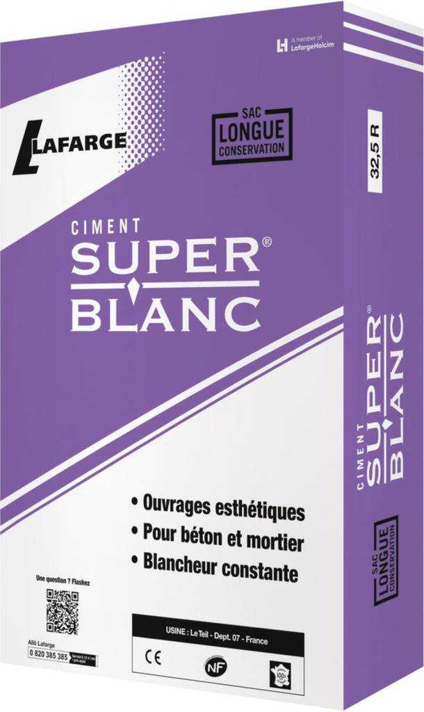 CIMENT BLANC LAFARGE 25KG